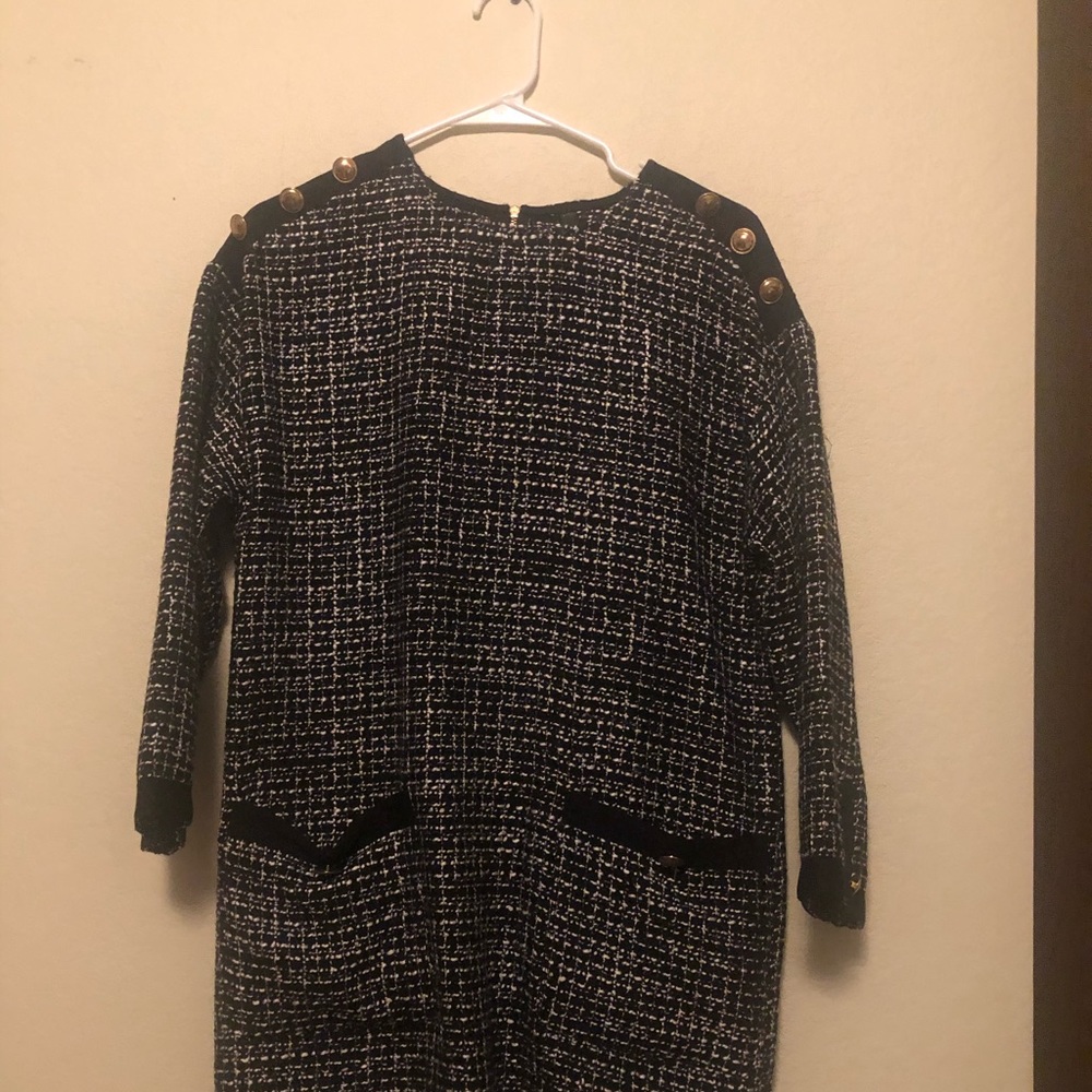 Sold !!!!!!Zara TRF Collection Tweed dress size M